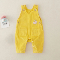 Mini Fashion™   Stijlvol & Trendy   Rib Tuinbroek Geel / 100 (2 3 jaar) | Educatief Speelgoed
