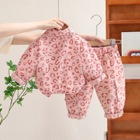 Mini Fashion™   Coole Luipaard Print   2 Delige Kledingset Roze / 100 (3 jaar) | Educatief Speelgoed