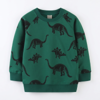 Mini Fashion™   Geweldige Printen   Sweater Groen   Dinosaurus / 100 (3 jaar) | Educatief Speelgoed