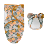 DreamNest – Rust & Comfort – Luxe Inbakerdoek met Mutsje Schelp­print | Educatief Speelgoed