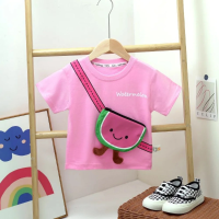 Mini Fashion™   Fruitige Look   T Shirt Roze   Watermeloen / 100 (2 3 jaar) | Educatief Speelgoed