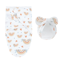 DreamNest – Rust & Comfort – Luxe Inbakerdoek met Mutsje Regenboog | Educatief Speelgoed