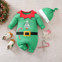 Mini Fashion™   Zacht Materiaal   Baby Kerstkostuum Groen Rood / 86 (12 18 maanden) | Educatief Speelgoed