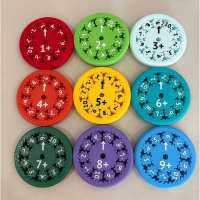 Whiz Spinner – Tellen & Tollen – Rekenen Fidget Optellen en Aftrekken (9 stuks) | Educatief Speelgoed