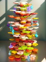 Stacking Balance Tree™   Stapelavontuur voor Kleine Bouwers   STEM Speelgoed 152 Stuks | Educatief Speelgoed