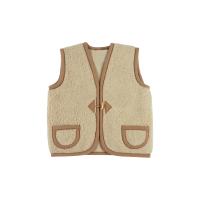Mini Fashion™   Warme Stof   Bodywarmer Vest Beige / 92 (1 2 jaar) | Educatief Speelgoed