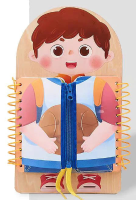 Little Helper™   Knoop & Rits   Activiteitenbord Jongen | Educatief Speelgoed