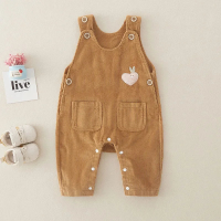 Mini Fashion™   Stijlvol & Trendy   Rib Tuinbroek Bruin / 73 (6 9 maanden) | Educatief Speelgoed