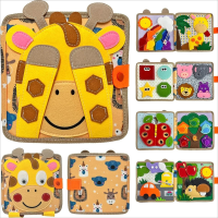 Sensory Toddler Book™ – Voel & Ontdek – Viltboek Dieren | Educatief Speelgoed