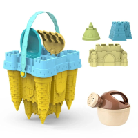Beach Castle Play Set™   Strandpret voor Kids   Zandkastelenset Gele Emmer | Educatief Speelgoed