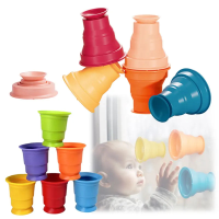 Rainbow Stacker Cups™   Regenboog Stapelplezier   Stapelbekertjes Spel | Educatief Speelgoed