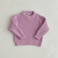 Mini Fashion™   Super Zachte Stof   Gebreide Sweater Paars / 104 (4 jaar) | Educatief Speelgoed