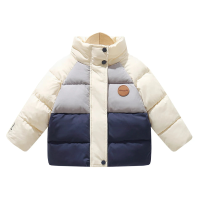 Mini Fashion™   Ademend & Warm   Winterjas Wit/Blauw / 110 (5 6 jaar) | Educatief Speelgoed