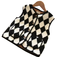Mini Fashion™   Warm & Stijlvol   Bodywarmer Vest Ruiten / 130 (6 jaar) | Educatief Speelgoed