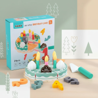 TinyChef – Leerzaam & Leuk – Houten Keukenset met Taart en Accessoires | Educatief Speelgoed
