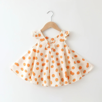 Mini Fashion™   Speels & Elegant   Meisjes Zomer Jurk Oranje print / 80 (12 18 maanden) | Educatief Speelgoed