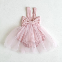 Mini Fashion™   Baby Meiden Romper Jurk Roze / 90 (12 24 maanden) | Educatief Speelgoed