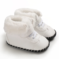 Mini Fashion™   Aanpasbare Sluiting   Winter Laarzen Wit / 18 (6 12 maanden) | Educatief Speelgoed