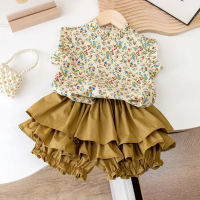 Mini Fashion™   Zomerse Bloemen   Bloemenprint Top & Rok 110 (5 jaar) | Educatief Speelgoed