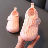 Mini Fashion™   Ademende Netstof   Kinder Schoentjes Roze / 12 cm (12 18 maanden) | Educatief Speelgoed