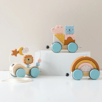 Lunar Train™   Droomtreintje   Houten Stapelspeelgoed | Educatief Speelgoed