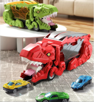 Dino Devour Car™   Dino Power   Dino Speelgoedauto Rood 4 auto's | Educatief Speelgoed