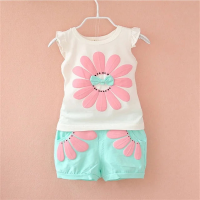 Mini Fashion™   Vrolijke Avonturen   Katoenen Zomersetje Wit/Blauw / 80 (6 12 maanden) | Educatief Speelgoed
