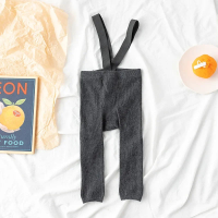 Mini Fashion™   Zacht & Comfortabel   Kinder Legging met Bretels Donker Grijs / M (1 2 jaar) | Educatief Speelgoed