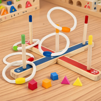 Montessori Ring Toss Game – Actief & Leerzaam – Ring Werp Spel | Educatief Speelgoed