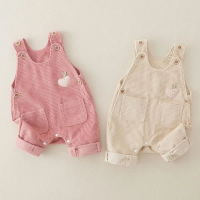 Mini Fashion™   Stijlvol & Trendy   Rib Tuinbroek Beige / 100 (2 3 jaar) | Educatief Speelgoed