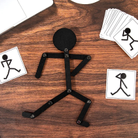 PlayGrow   Spelenderwijs Groeien   Montessori Puzzel Sportman Zwart | Educatief Speelgoed