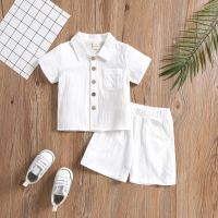 Mini Fashion™ – Stoer & Stijlvol – Katoenen Baby Outfit Wit / 110 (2 3 jaar) | Educatief Speelgoed