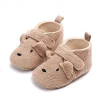 Mini Fashion™   Anti slip Zolen   Slofjes Khaki   Konijn / 18 (12 18 maanden) | Educatief Speelgoed