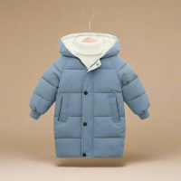 CuddleCoat – Knus & Beschermend – Katoenen Winterjas Blauw / 140 (7 jaar / 66 cm / 92 cm) | Educatief Speelgoed
