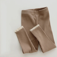 Mini Fashion™   Zacht & Comfortabel   Ribstof Legging Khaki / 66 (0 6 maanden) | Educatief Speelgoed
