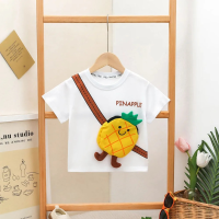 Mini Fashion™   Fruitige Look   T Shirt Wit   Ananas / 100 (2 3 jaar) | Educatief Speelgoed