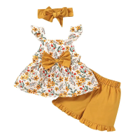 Mini Fashion™   Schattig Design   3 Delig Zomer Set Meiden Geel / 110 (2 3 jaar) | Educatief Speelgoed