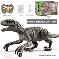 DinoRacer™   Prehistorisch Plezier   RC Dino Velociraptor Grijs | Educatief Speelgoed