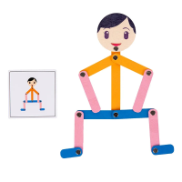 PlayGrow   Spelenderwijs Groeien   Montessori Puzzel Sportman Jongen | Educatief Speelgoed