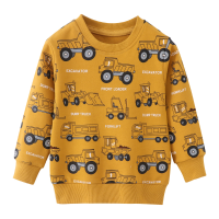 Mini Fashion™   Geweldige Printen   Sweater Geel   Truck / 100 (3 jaar) | Educatief Speelgoed