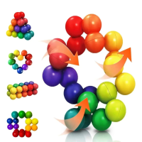 Shape Shifter™   Draai & Vorm   Puzzel Ballen 20 ballen   Ø 2.5Cm | Educatief Speelgoed