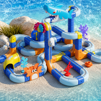 SharkRail – Speels & Interactief – Elektrische Treinbaan Zeewereld (117 stuks) | Educatief Speelgoed
