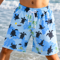 SunnySplash – Licht & Comfortabel – Zwembroek Jongens Blauwe schildpad / 190 (11–12 jaar) | Educatief Speelgoed