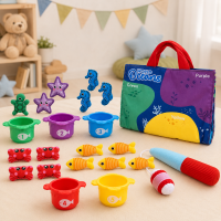 LittleFisher – Educatief & Interactief – Montessori Visspel Oceaan | Educatief Speelgoed