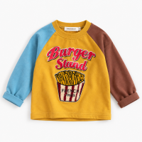 LittleRetro – Stoer & Trendy – Kinder Longsleeve met Grafische Print Frietjes / 100 (2–3 jaar) | Educatief Speelgoed