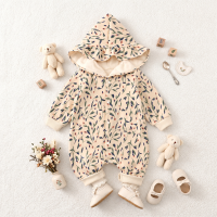 FloraCozy – Zacht & Warm – Baby Meisjes Winterromper met Bloemen 66 (3–6 maanden) | Educatief Speelgoed