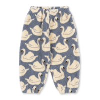FuzzyPants – Zacht & Warm – Pluche Kinderbroek met Speelse Prints Blauw / 80 (18–24 maanden) | Educatief Speelgoed