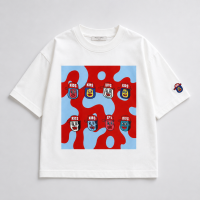 TinyTrend – Casual & Stijlvol – Kids T shirt Met Kleurig Printontwerp 140 (10–11 jaar) | Educatief Speelgoed