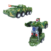 Transformer Car™   Transformeren en rijden   speelgoedauto Groene Tank met Wielen en Transformer | Educatief Speelgoed