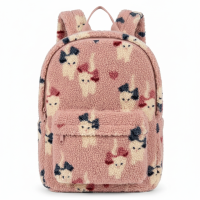 FluffyGo – Lief & Trendy – Teddy Rugzak S (30x24x9.5Cm) / Kat | Educatief Speelgoed